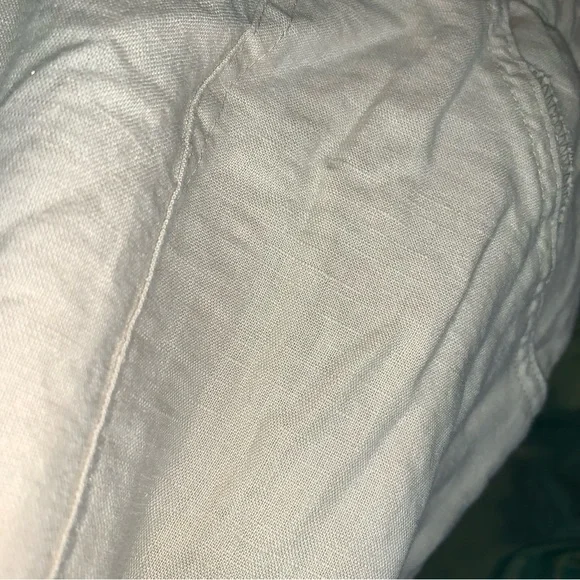 New York & Company Cream Linen Pants Size Large - Picture 5 of 7